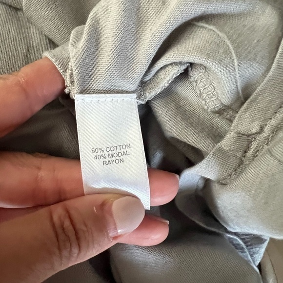 J JILL Pure Elliptical Layered Top Light Gray Large - Picture 7 of 7